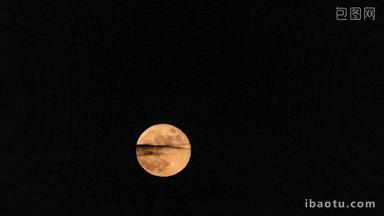 月升月出满月中秋节实拍4k